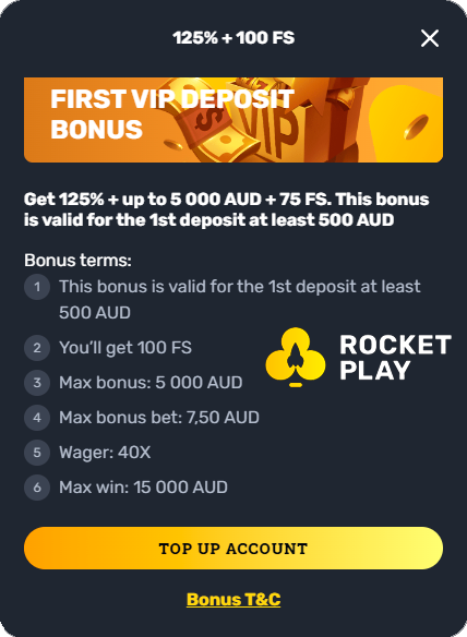 rocketplay no deposit bonus
